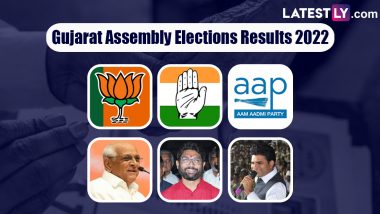 Gujarat Assembly Election Result 2022: BJP Takes Big Lead in Initial Trends, Ahead in Over 120 Seats; Congress Leading on 45 Seats
